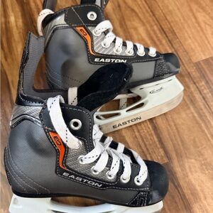 Easton Kids Skates - Black, Gray, and White